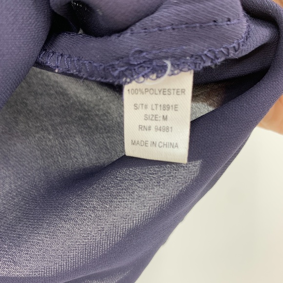 Forever 21 blouse medium embroidery v neck boho - Picture 5 of 5